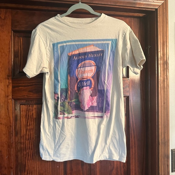 Aldous Huxley Heaven & Hell Graphic Tee - Cream - Picture 1 of 3